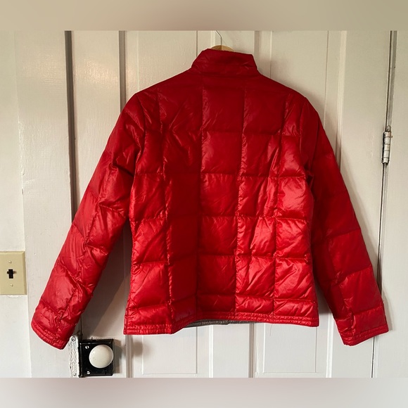 Eddie Bauer Red EB550 Fill Power Goose Down Lightweight Puffer Women Size Small - Picture 2 of 11